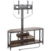 VEVOR 45" TV Stand with Mount for up to 75 in TVs, Entertainment Center with Power Outlet & LED Lights