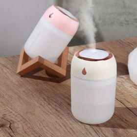 (FST-EV-6)Portable Mini Humidifier, 220ml,Pink Small Cool Mist Humidifier, USB Personal Desktop Humidifier For Bedroom Travel Office Home