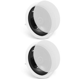 VEVOR 2 PCs 6.5'' Bluetooth in Ceiling Speakers, 150W, Flush Mount Ceiling & in-Wall Speaker System with 8Î©Impedance 89dB Sensitivity