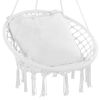 VEVOR Hammock Swinging Chair MacramÃ© Hanging Chair with Cushion Indoor & Outdoor