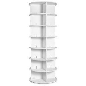 VEVOR 7 Tiers Rotating Shoe Rack Tower, 360Â°Spinning Shoe Display, Revolving Shoe Rack Storage Round Carousel, Lazy Susan Shoe Rack Organizer