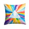 Gay Pride Intersectional Prism Throw Pillow Machine Washable, Indoor Outdoor Decorative Pillow for Couch, Bed or Patio, 14Hx14W