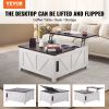 VEVOR 36" Farmhouse Coffee Table, Hinged Lift Top Square Coffee Table with Built-in Power Strip, Wooden Rustic Cocktail Table for Living Room, Bedroom