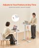 VEVOR Overbed Table, Mobile Bed Side Table with 4 Hidden Wheels, Height Adjustable Rolling Laptop Desk with Cup Holder