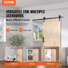 VEVOR Barn Door and Hardware Kit, 36" x 84" Wood Sliding Barn Door, Smoothly and Quietly, Barn Door Kit with 8-in-1 Floor Guide and Door Handle