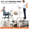VEVOR Mobile Standing Desk, 28.5"-44.2" Gas-Spring Height Adjustable Sit-Stand Desk