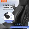 VEVOR Executive Office Chair with Cutting-edge Adjustable Lumbar Support, High Back PU Leather Office Chair Ergonomic for Back Pain