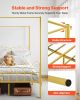 VEVOR Queen Size Canopy Bed Frame Metal Canopy Bed with Headboard & Four Posters