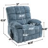Lift Recliner Chair Heat Massage Dual Motor Infinite Position Up to 350 LBS Large Electric Power Lift Recliners with Power-Remote
