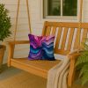Bisexual Pride Throw Pillow Machine Washable, Indoor Outdoor Decorative Pillow for Couch, Bed or Patio, 14Hx14W