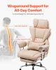 VEVOR Executive Office Chair with Footrest, 400 lbs Capacity With Heavy Duty PU Leather Wide Office Chair