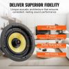 VEVOR 8 Inch in Ceiling Speakers, 200-Watts, Flush Mount Ceiling & in-Wall Speakers System with 8Î©Impedance 89dB Sensitivity