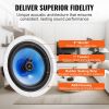 VEVOR 2 PCs 8 Inch in Ceiling Speakers, 50-Watts, Flush Mount Ceiling & in-Wall Speakers System with 8Î©Impedance 89dB Sensitivity