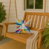 Gay Pride Intersectional Prism Throw Pillow Machine Washable, Indoor Outdoor Decorative Pillow for Couch, Bed or Patio, 14Hx14W