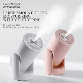 Desktop Mini Humidifier; Small Desktop Cool Mini Humidifier With Colored Night Light; USB Personal Desktop Humidifier For Office Bedroom; Travel; (Color: Pink)