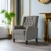 Redde Boo New Design Classic Dark Gray Waterproof Fabric Living Room Pull Button Sofa