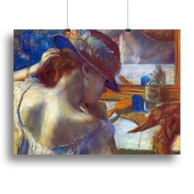Before the mirror by Degas Canvas Print or Poster (Type: Poster Print, size: 32" x 24" / 80cm x 60cm (approx))