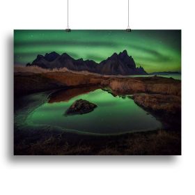 Mirror in the sand Canvas Print or Poster (Type: Poster Print, size: 16" x 12" / 42cm x 30cm approx)