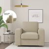 The modern-style single sofa chair can rotate 360 degrees with a spring-supported seat surface to enhance your sitting experience and adapt to your li