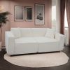Full Foam Compression Sofa, Modern Sofa Couch, 2-3 Seat Mid Century Indoor Couch, Exquisite Upholstered Loveseat for Living Room,Bedroom,Apartment