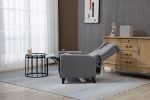 Arm Pushing Recliner Chair, Modern Button Tufted Wingback Push Back Recliner Chair