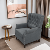 Redde Boo New Design Classic Dark Gray Waterproof Fabric Living Room Pull Button Sofa
