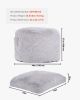 VEVOR Bean Bag Bed Chair, Convertible Chair from BeanBag to Lounge or Mattress, Gaint Bean Bag Chair Bed with Washable Cover for Adults, Fluffy Plush