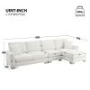 [VIDEO provided] [New] 119*55" Modern Oversized Sectional Sofa,L-shaped Luxury Couch Set with 2 Free pillows